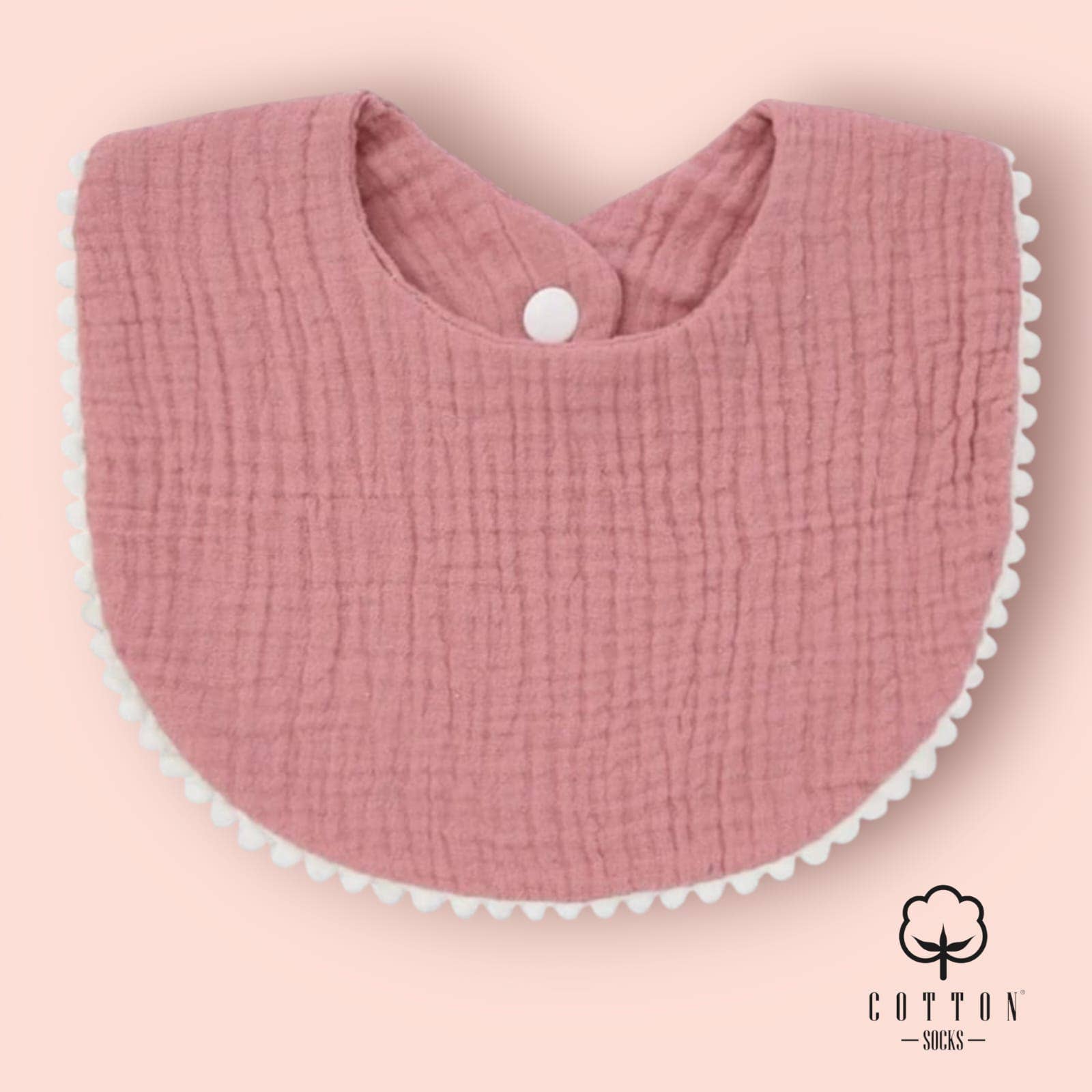 Cotton Socks - Wholesale Socks - Baby - BAO-05 Organic Cotton Bib double has 2 fabrics 25X11 cm2