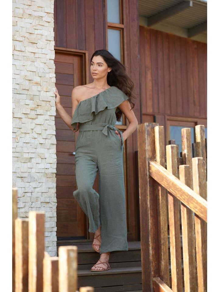 Luna + Sun the Label - Wholesale Jumpsuit – Women's - The Kalani Jumpsuit ~ Olive3