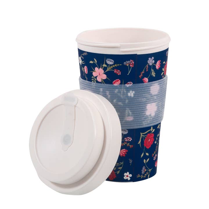 Eco Chic - Wholesale Insulated mug/tumbler - Eco Chic Recycled Travel Cup Floral1