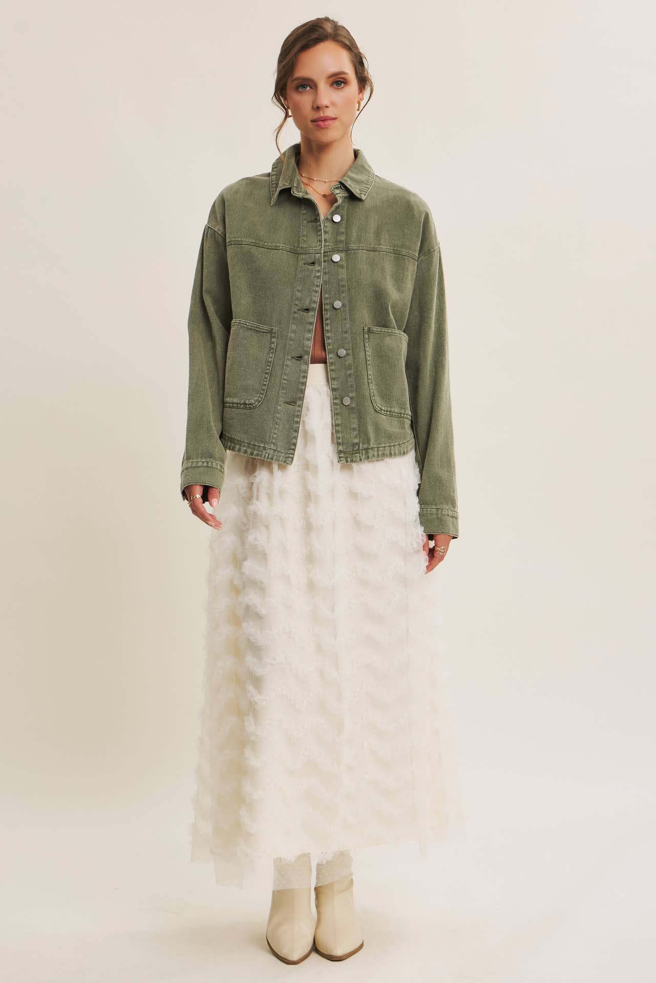 in february - Wholesale Jacket - Women's - ONE OF A KIND WASHED COTTON TWILL UTILITY OVERSIZED JACKET23