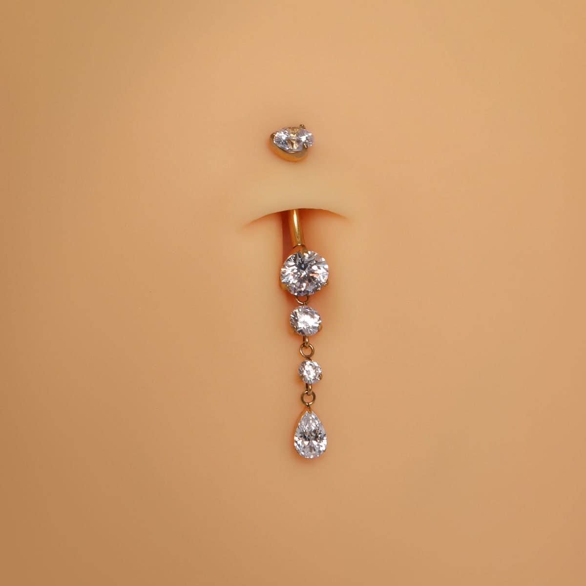 Schmuckgroßhandel - Wholesale Belly Ring - Luxe Glow Belly Piercing | Titanium1