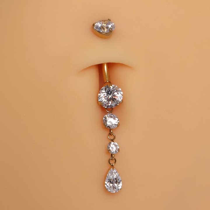 Luxe Glow Piercing ombelicale in titanio per la vendita all'ingrosso da parte di Schmuckgroßhandel