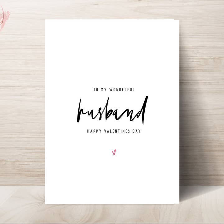 Echtgenoot Valentijnsdag kaart voor wholesale door TipsyCards