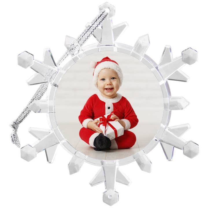 Neil Enterprises - Wholesale Ornament - Light Up Snowflake Photo Ornament1