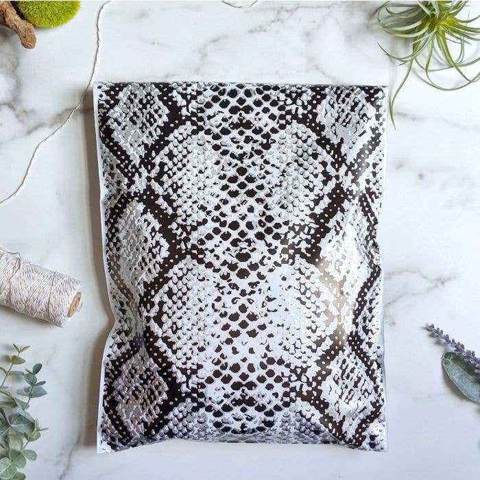 SnakeSkin Designer Poly Mailers 10x13 for wholesale by Eleven Fashion