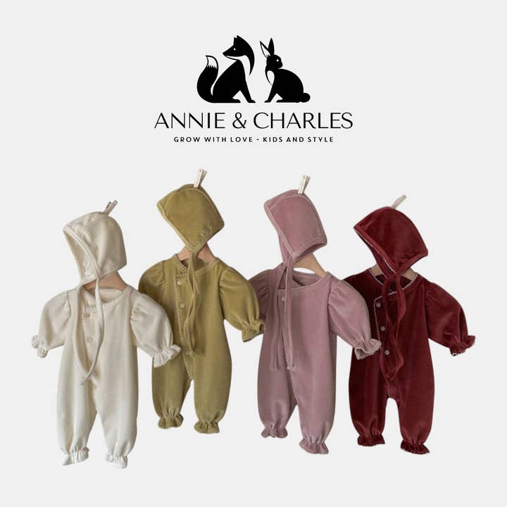 Annie & Charles® Long Jumpsuit Set "VELVET LOU" for wholesale by Annie & Charles
