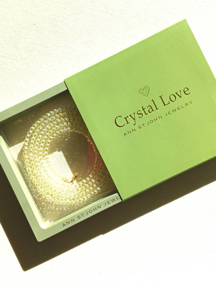 Collier en Perles de Verre - Verre Recyclé Fait Main pour la vente par Crystal Love