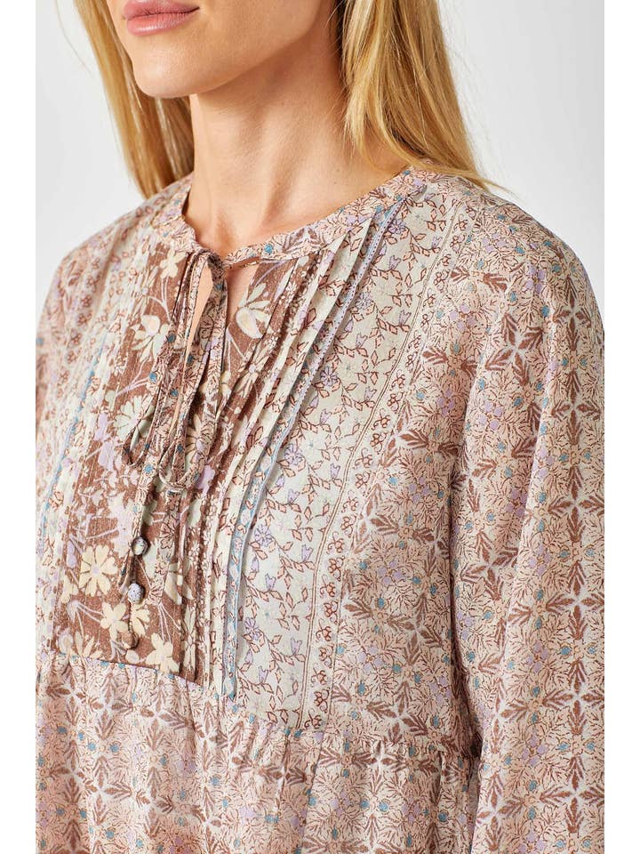 Mystree - Wholesale Blouse - Women's - 60521 Printed Peasant Blouse15