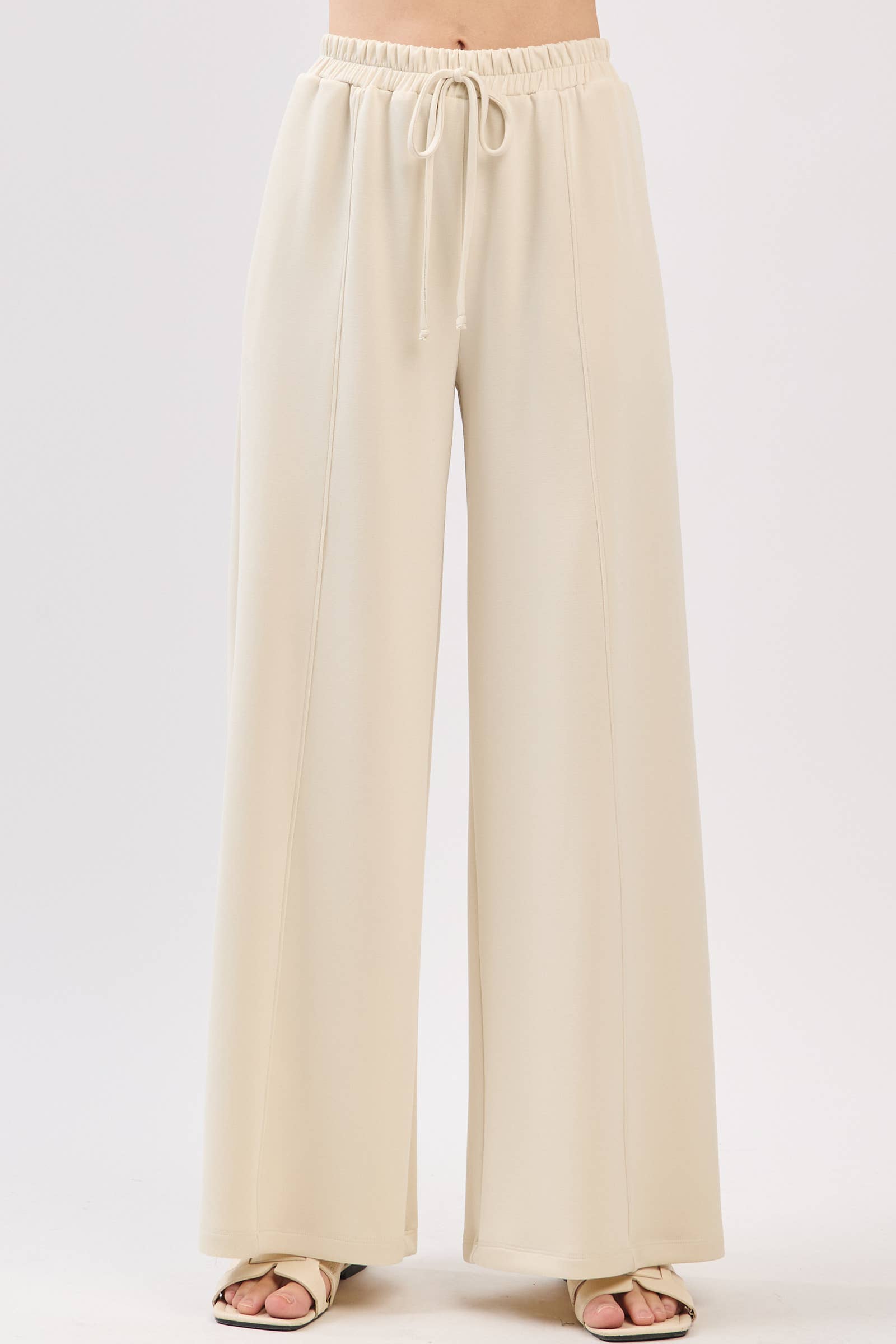 Final Touch - Wholesale Pants - Women's - Modal Jersey Wide Leg Pants - NP703379