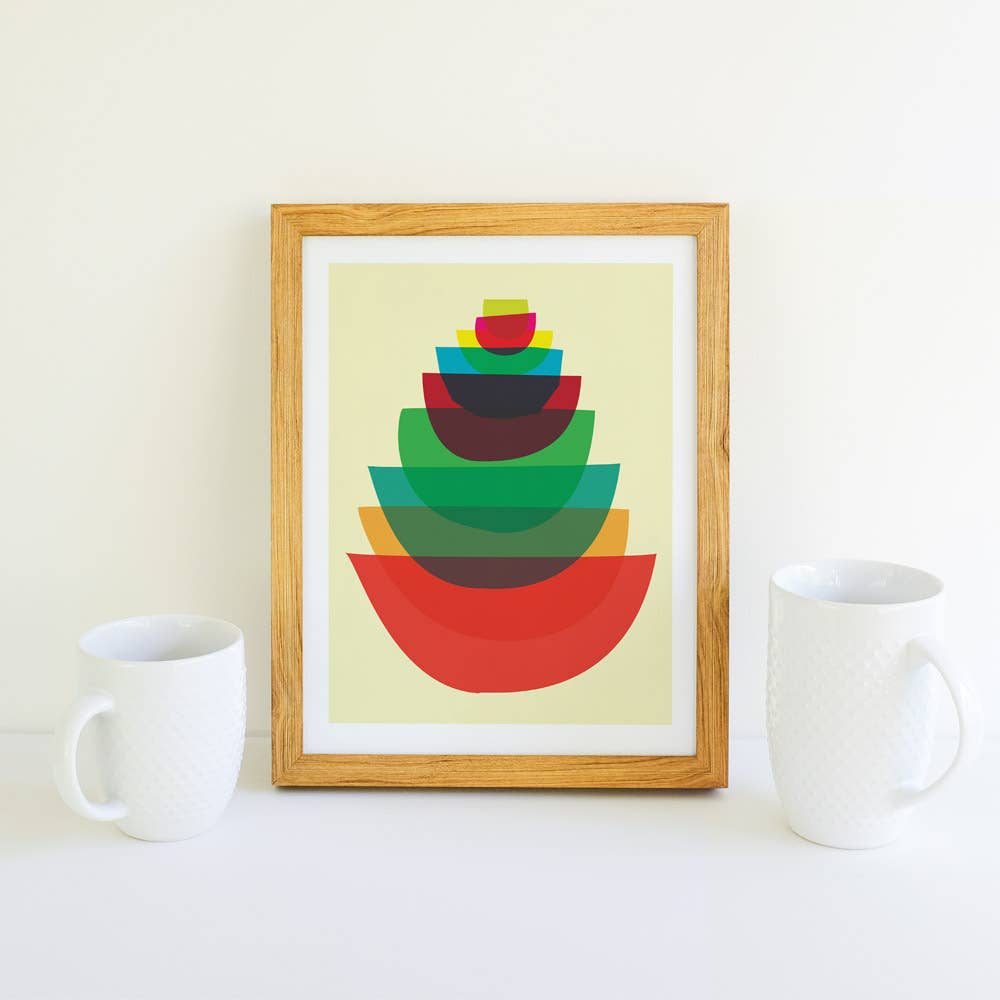 strawberryluna - Wholesale Art Print - Giclee Kitchen Art Print Bowl Stack - Kitchen Print4