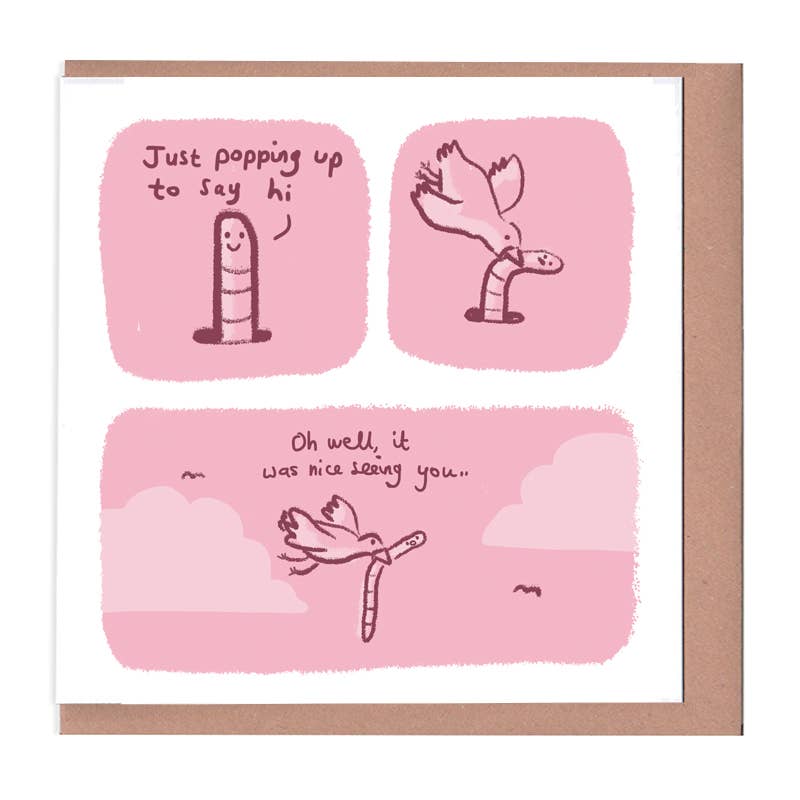 Sarah Ray - Venta al por mayor Tarjetas de felicitación - Tarjeta cotidiana Worm Story0