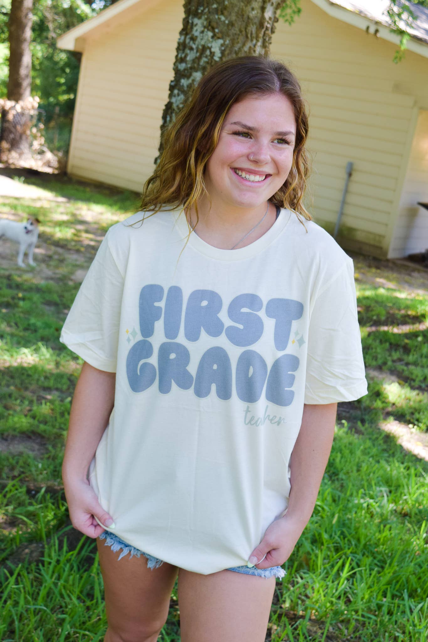 Spirit+Tribe - Wholesale Screen Printed T-Shirt - Women's - GRADE TEACHER1