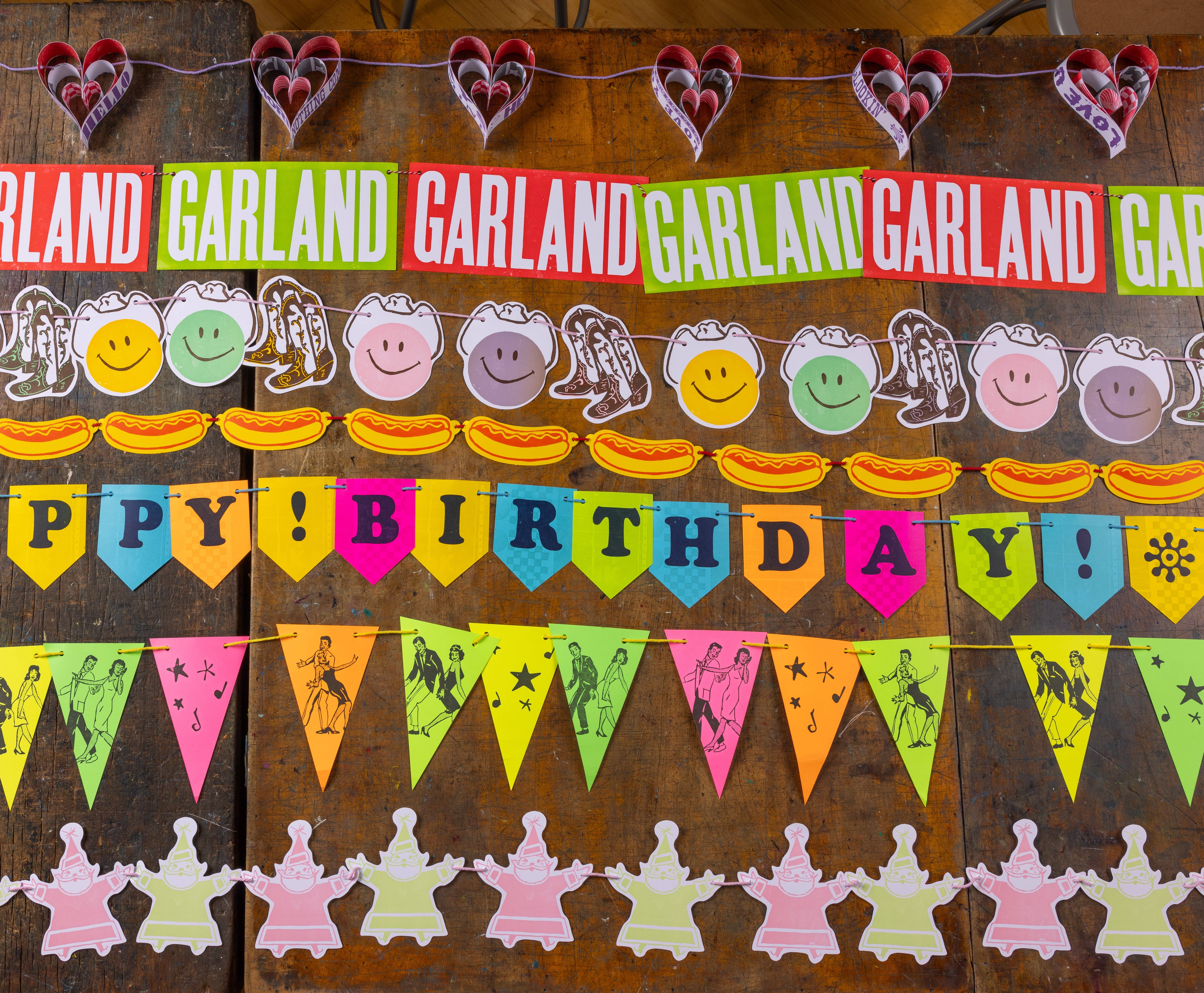 Hatch Show Print - Vente Fanion/guirlande - Petite guirlande de hot-dogs1