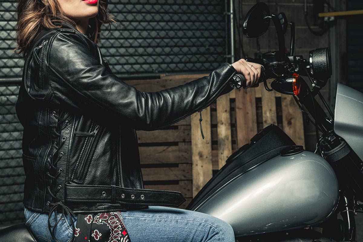 USA Leather Shop – Casaco de couro - Mulher por atacado – Casaco de Couro Personalizado para Motociclista Feminina Popstar5