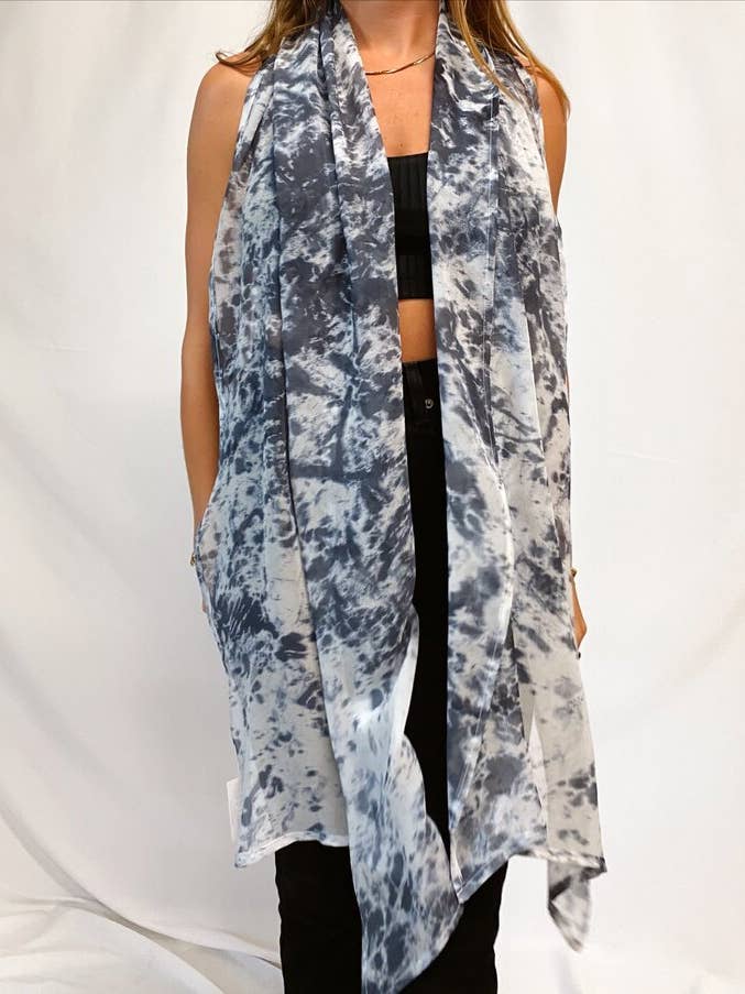 Silver Birch Silk Chiffon Scarf for wholesale by Explore Designs By Emelia Prince Ruyle
