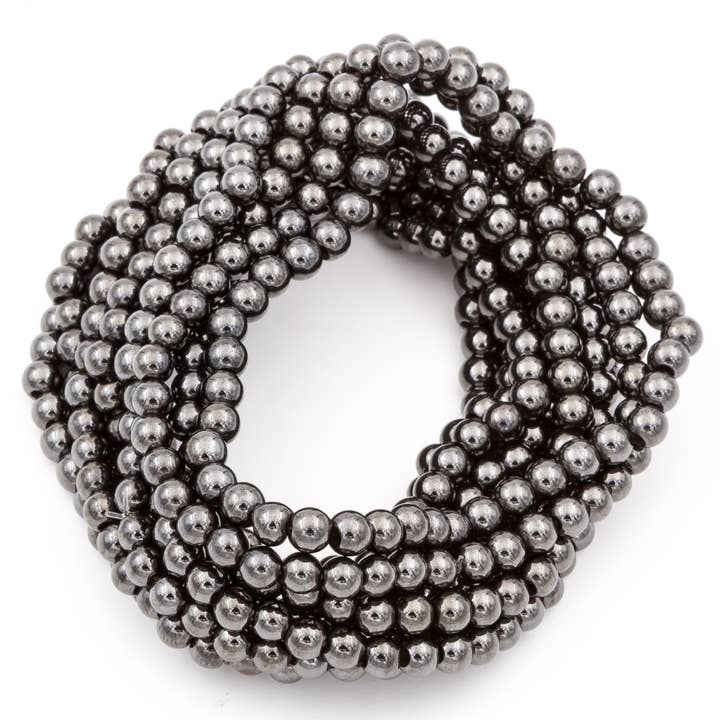 Hematite Gemstone Bracelet for wholesale by Purple Girl Designs