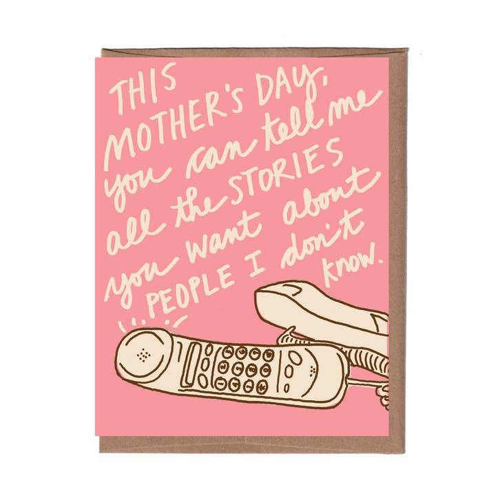 Mom Stories Card for wholesale by La Familia Green