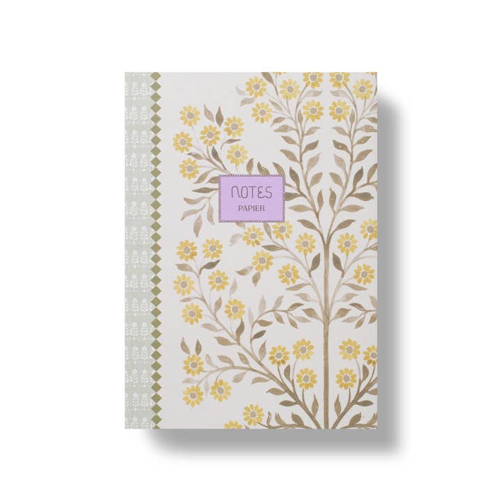 Lined Notebook, A5 Softcover - Floral Collage for wholesale by Papier