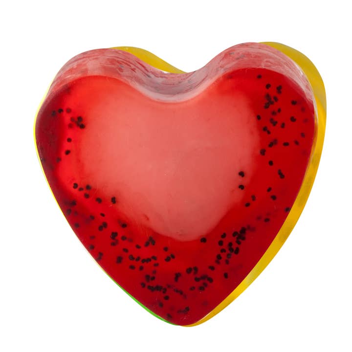 LS GROUP - Wholesale Bar Soap - Glycerin Heart Soap - Strawberry