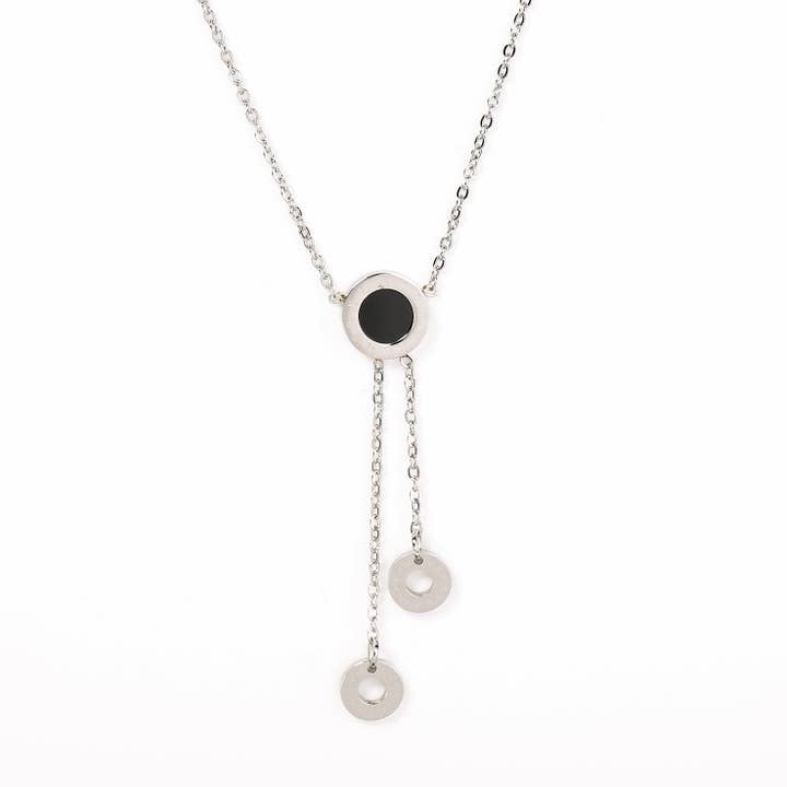 Collar con colgante y dijes circulares colgantes para venta al por mayor de United Elegance