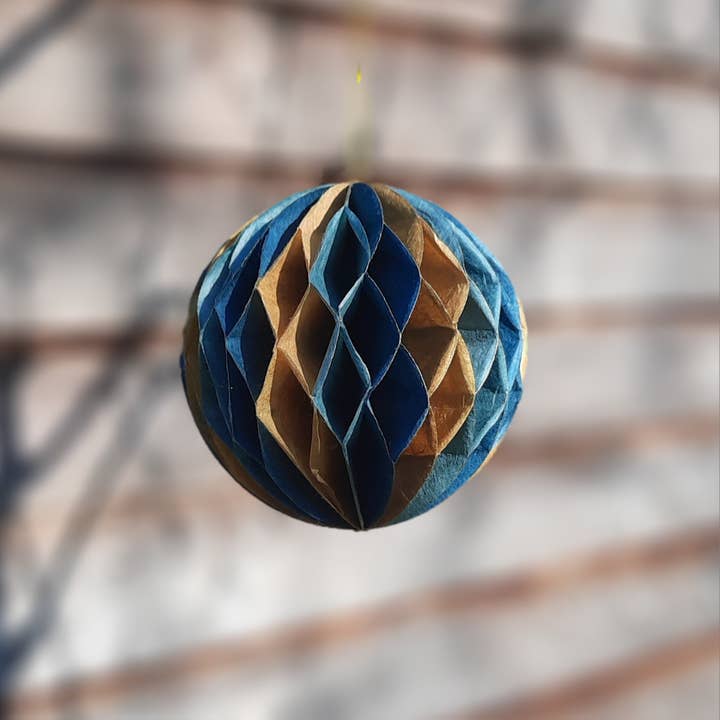 Koperberg - Wholesale Ornament - Honeycomb Ball, handmade paper8