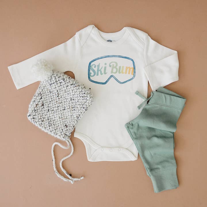 Urban Baby Co. - Vendita all'ingrosso Tutina (senza piedini) - Neonati - Tutina da bambino Ski Bum Organic3