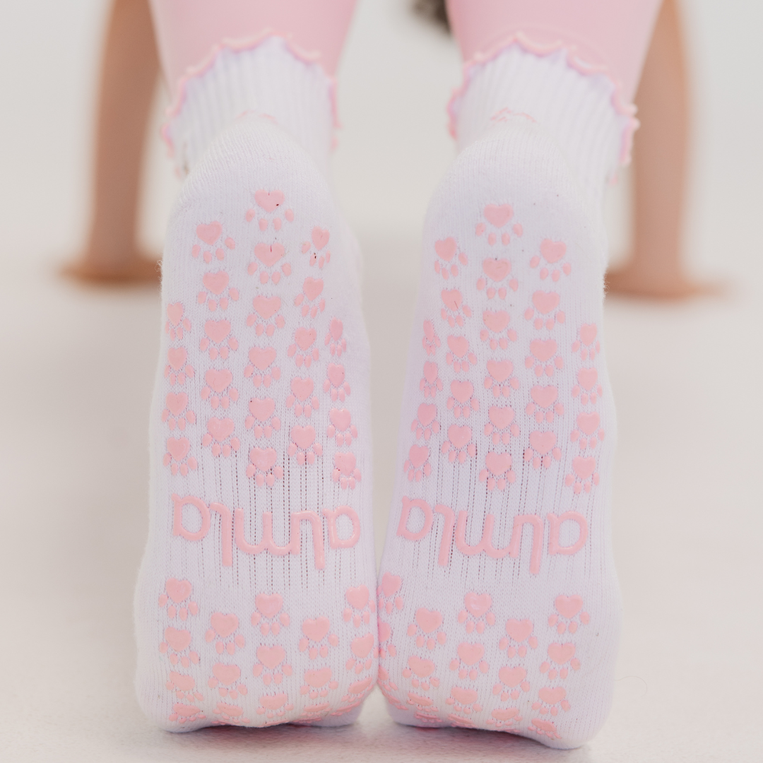 Almla Active - Vente Chaussettes – femme - Chaussettes de Pilates à Grips Poodle2