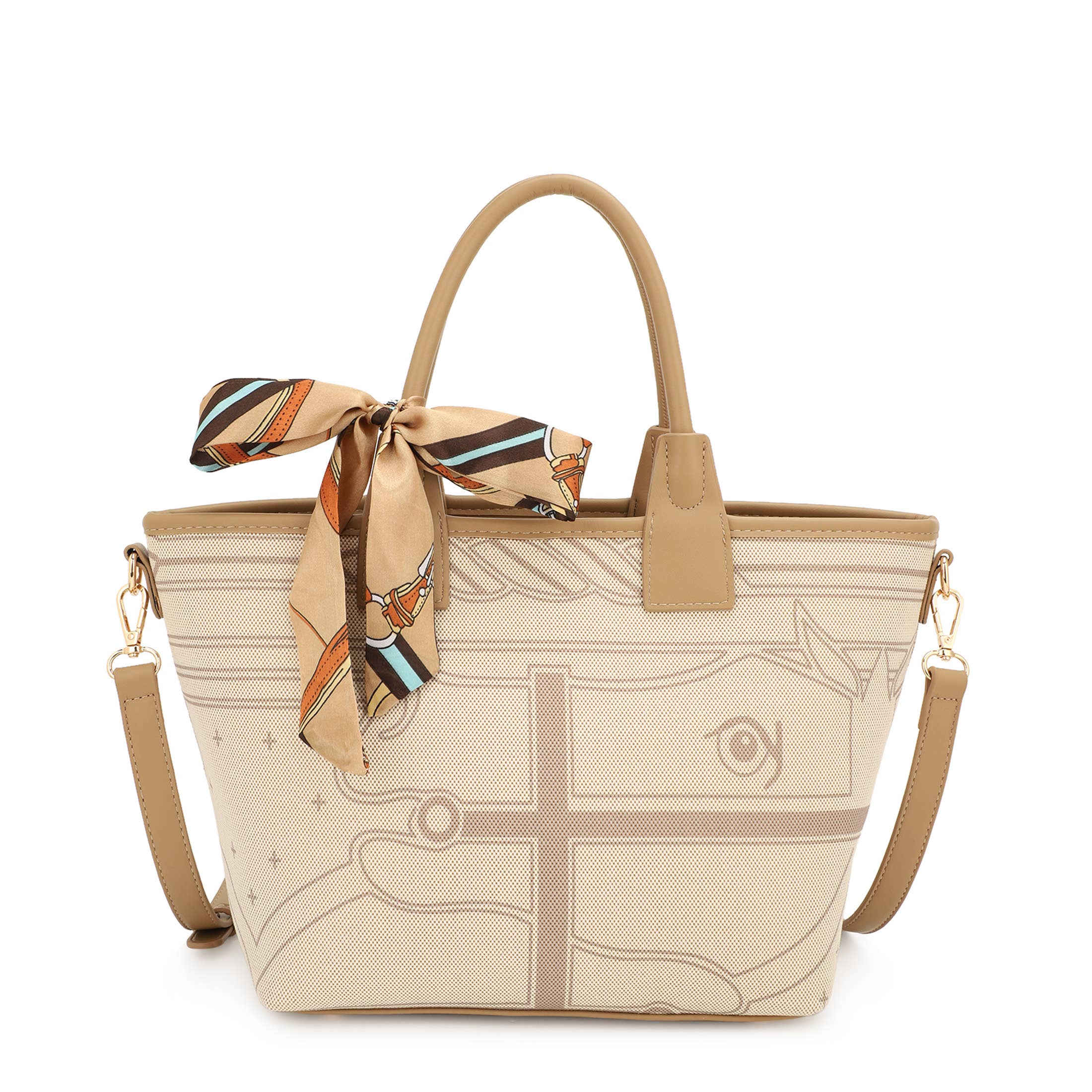 KAYLA+AVA - Wholesale Tote Bag - Women's - SHRIYA PRINTED TOTE BAG WITH SCARF3