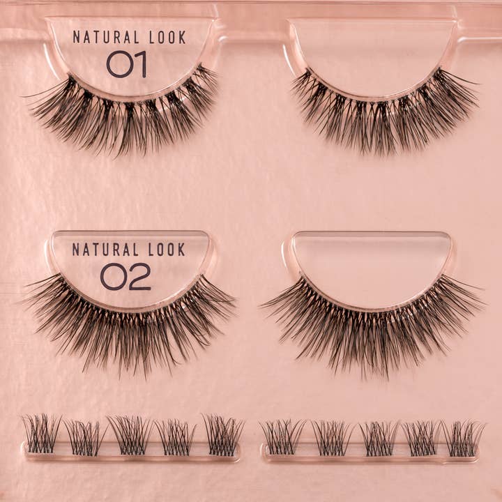 Dobner Kosmetik - Vente Faux cils - LASHTASTICS Ensemble de cils 3D - Look naturel