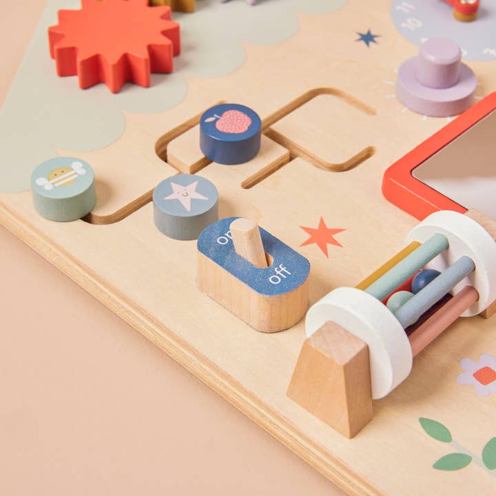 Just Bee Kids - Wholesale Houten speelgoed - Kinderen - Just Bee Kids houten drukbord (FSC)2