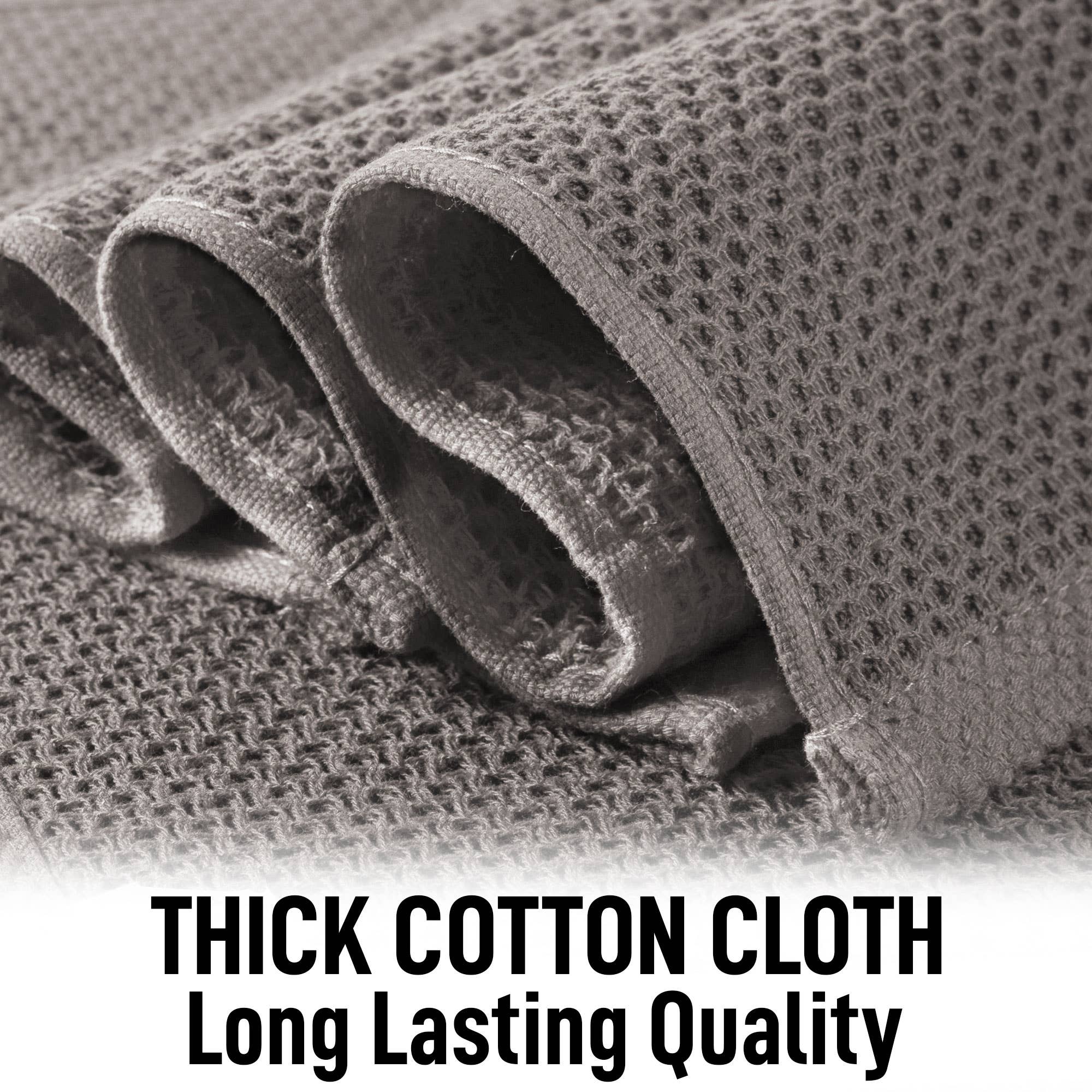 Zulay Kitchen - Vendita all'ingrosso Strofinaccio da cucina - Asciugamano da cucina Waffle Weave, 33 x 28 cm (confezione da 3)4