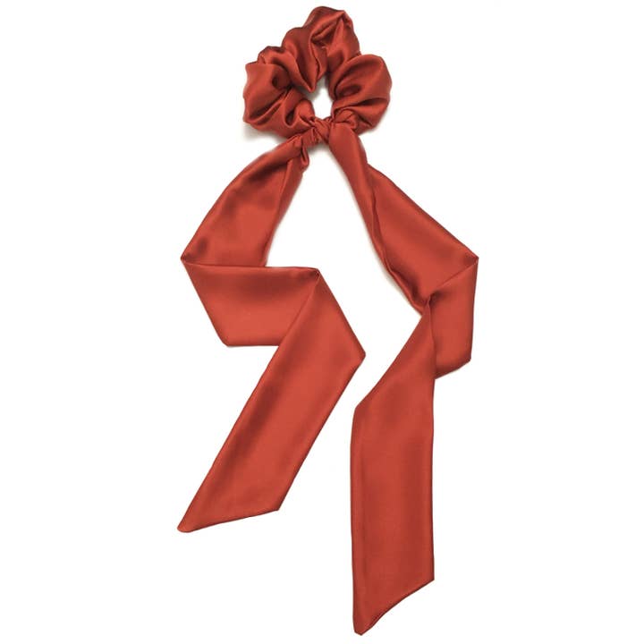 Sienna Silk Scarf Scrunchie for wholesale by Krystell Barraza