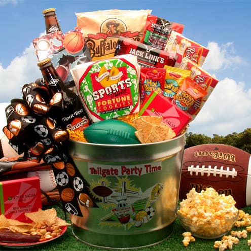 Gift Basket Drop Shipping - Wholesale Gift Bag Set/Pack - Tailgate Party Time Gift Pail