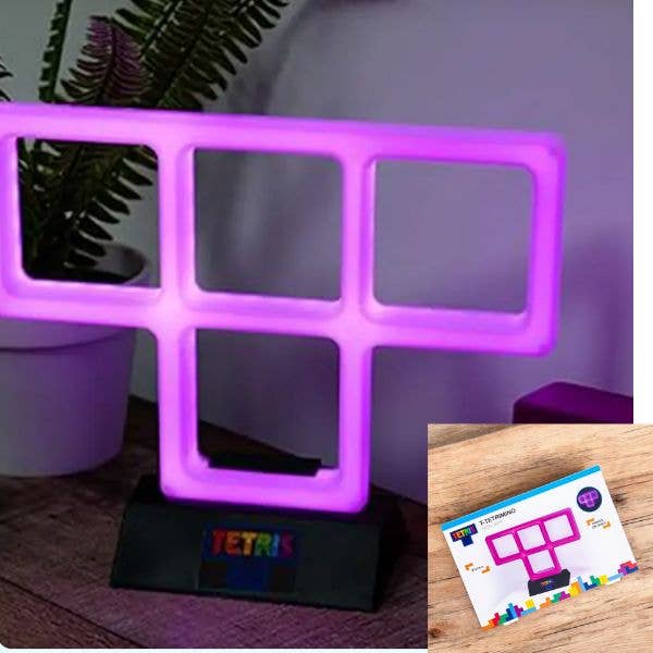 St. Louis Wholesale LLC - Wholesale Neon Sign - Tetris - #743282 - The T-Tetrimino Neon Light - 8.3"x5.0