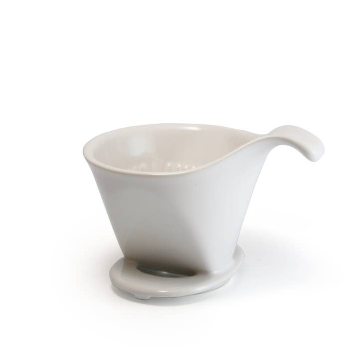 BEE HOUSE Pour-Over Ceramic Coffee Dripper - WHITE for wholesale by ZERO JAPAN USA