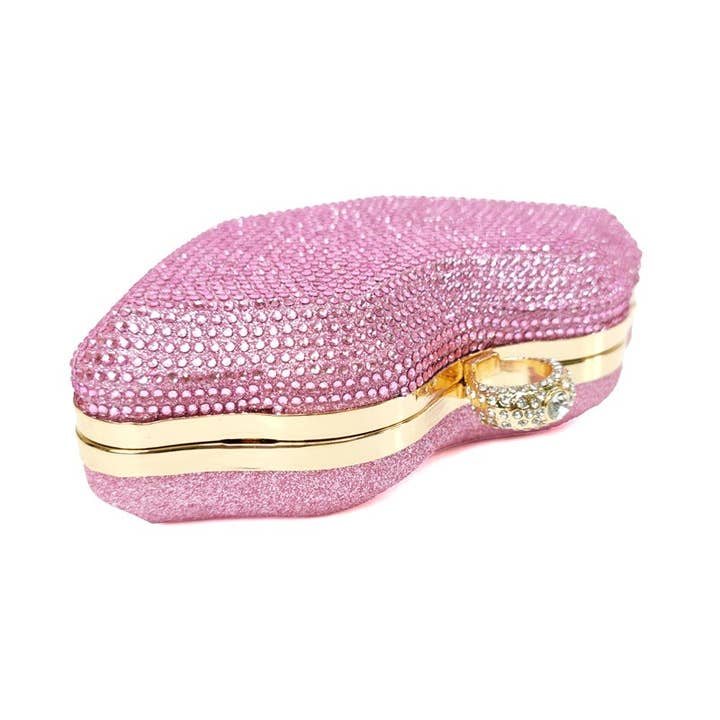 AB Lip Mouth Rhinestone Bag HB1642 for wholesale on Faire4