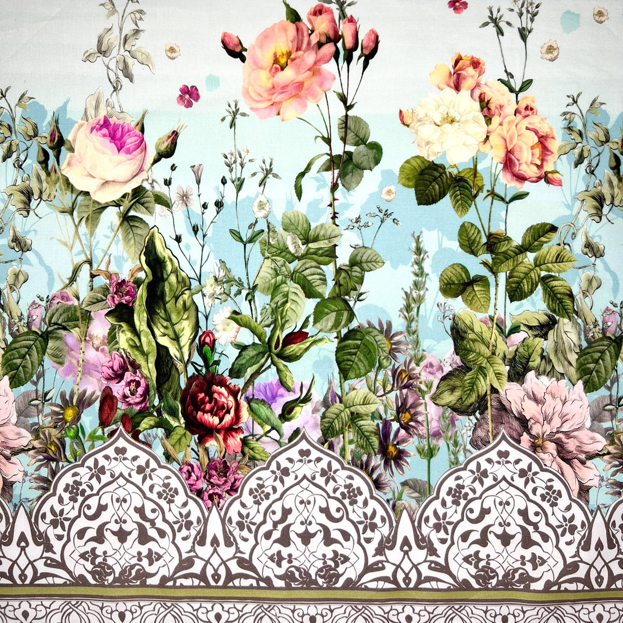 Threads of Tarot - Wholesale Tablecloth - White Floral Altar Cloth7