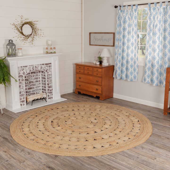 VHC Brands - Wholesale Area Rug - Celeste Jute Rug 8ft Round