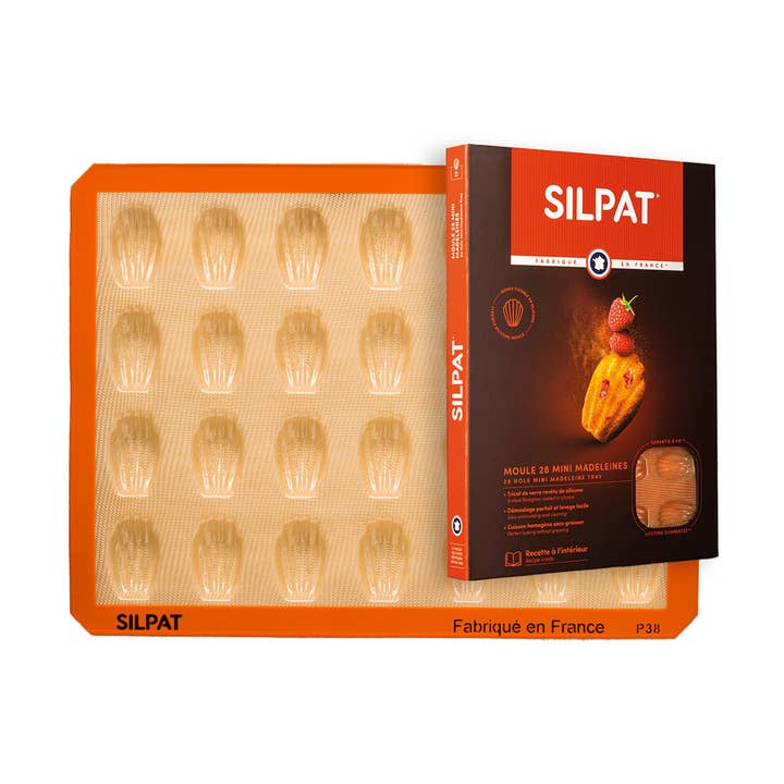 Silpat 28 Mini Madeleine Mold for wholesale by Maison Demarle