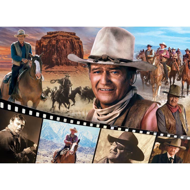Masterpieces Puzzles - Wholesale Puzzle - Adult - John Wayne - Legend of the Silver Screen 1000 Piece Puzzle