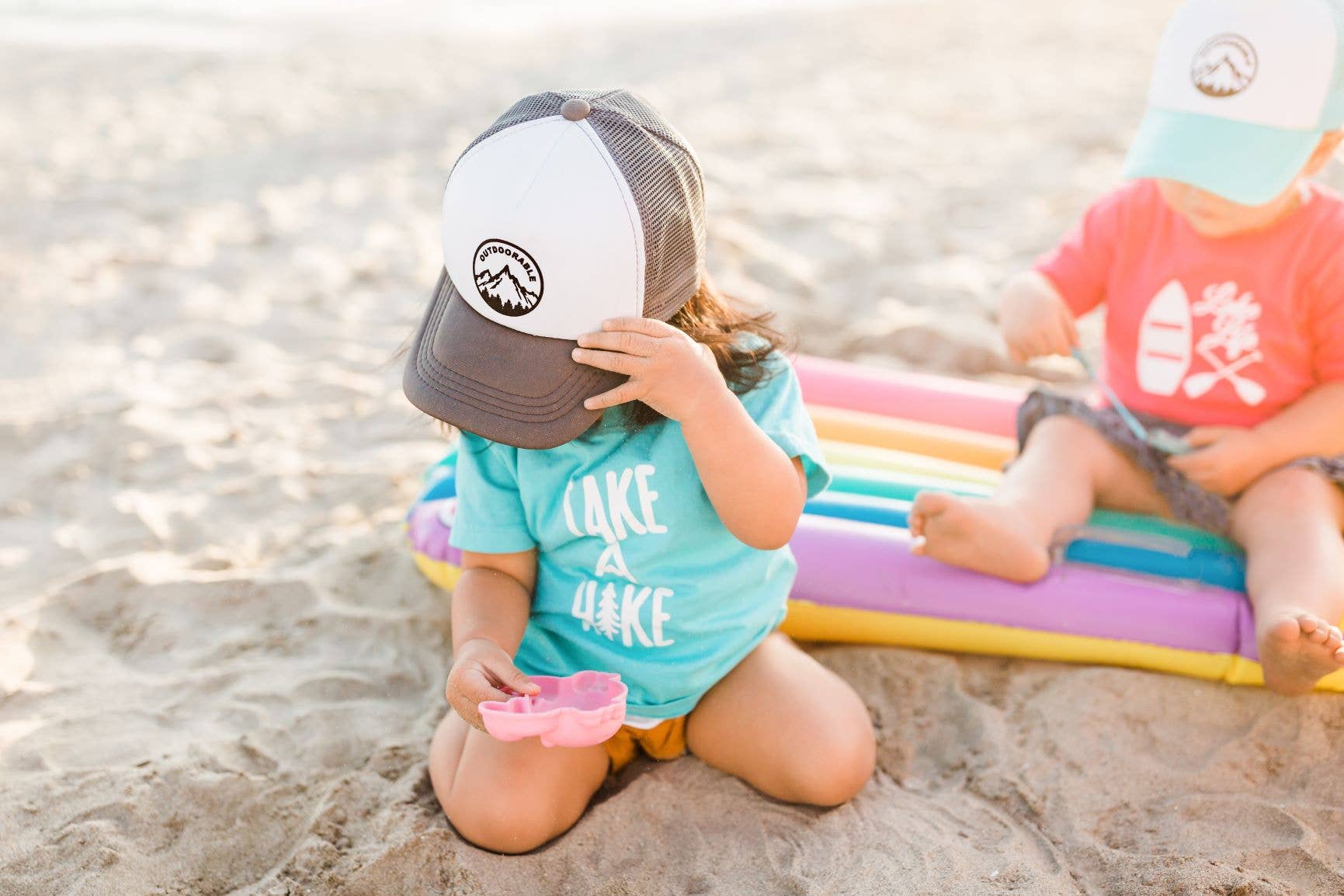 Outdoorable Apparel - Vente Chapeau – enfant - Chapeau d'extérieur gris avec noir1