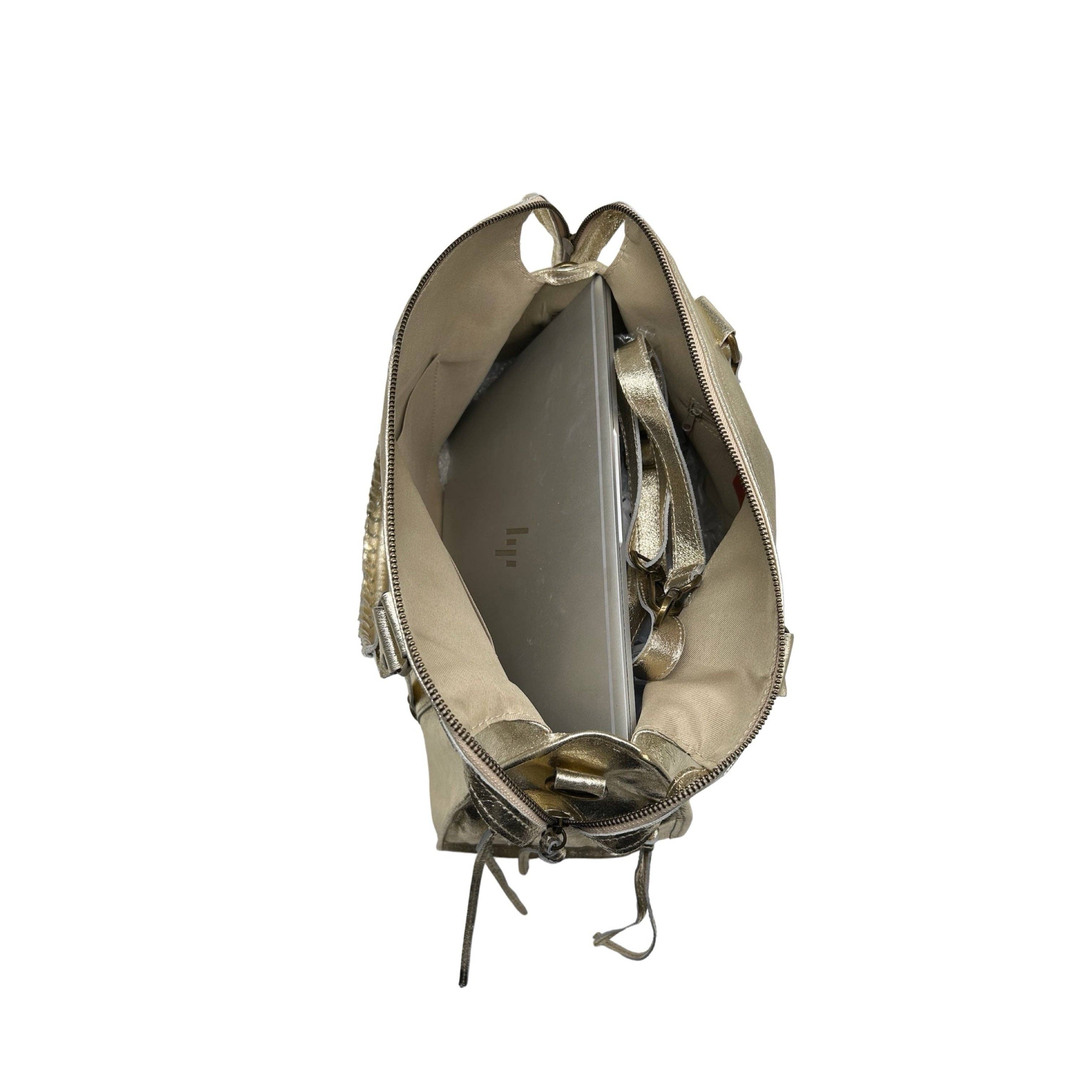 Louisa lee - Venta al por mayor Bolso con asas - Mujer - BOLSO GRANDE CAPUCINE DE PIEL IRIDISCENTE3