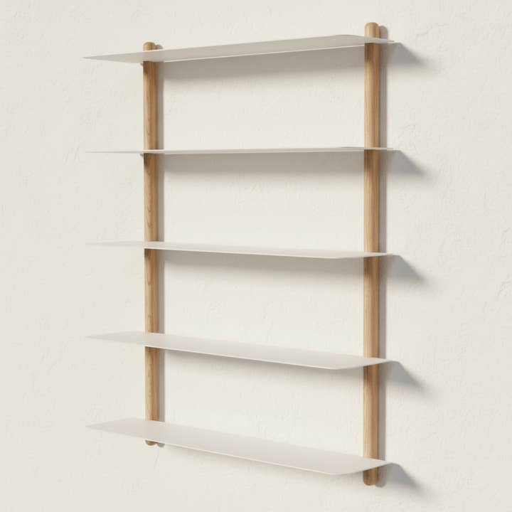 Studio Nordhaven - Wholesale Wall Mounted Shelf - NIVO Shelf Small E - light oak/white3