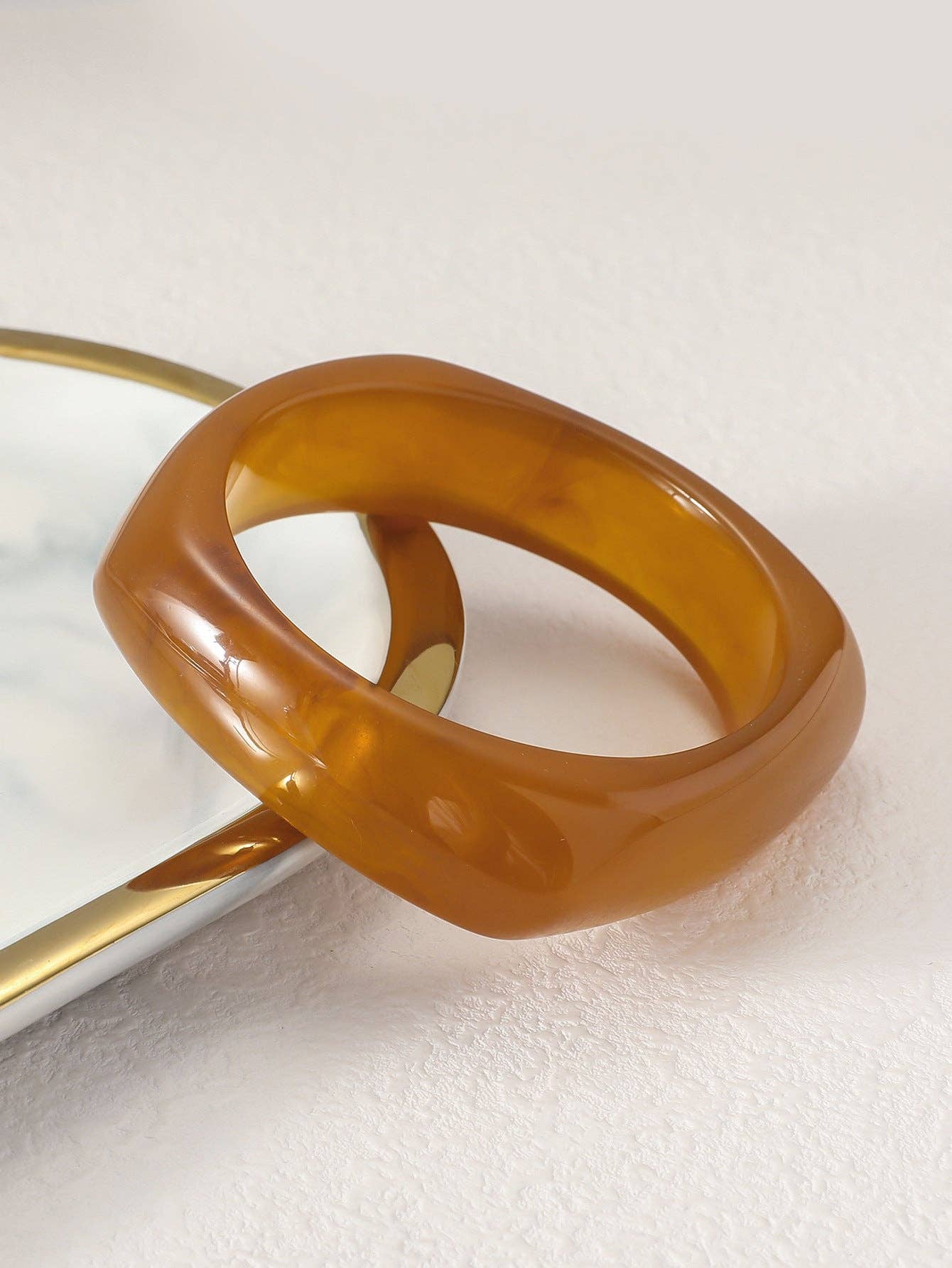 Dipped Shop - Venta al por mayor Brazalete - Pulsera Geométrica Translúcida Irregular Vintage DP25D7282