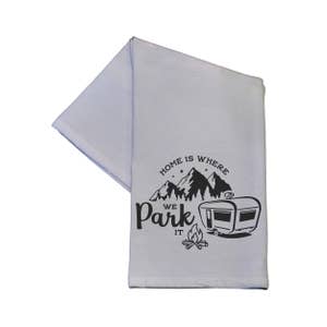 2 Camping Dish Towels Set RV Cotton Kitchen Towel for Travel