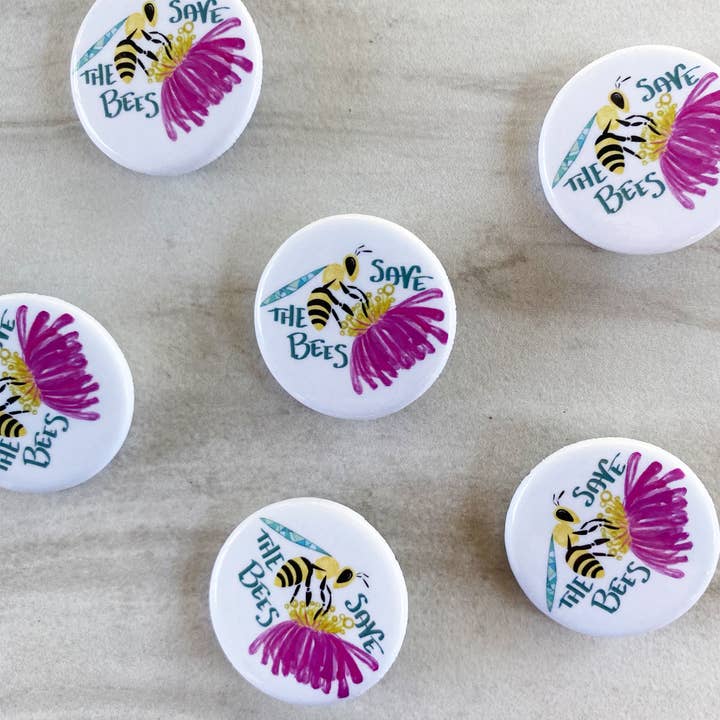 Bouton Enregistrer les abeilles pour la vente par Nanner Designs
