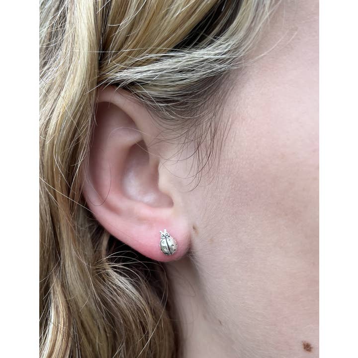 Semaki & Bird - Vendita all'ingrosso Orecchini a bottone - Orecchini a forma di coccinella - argento 925 Natural History2