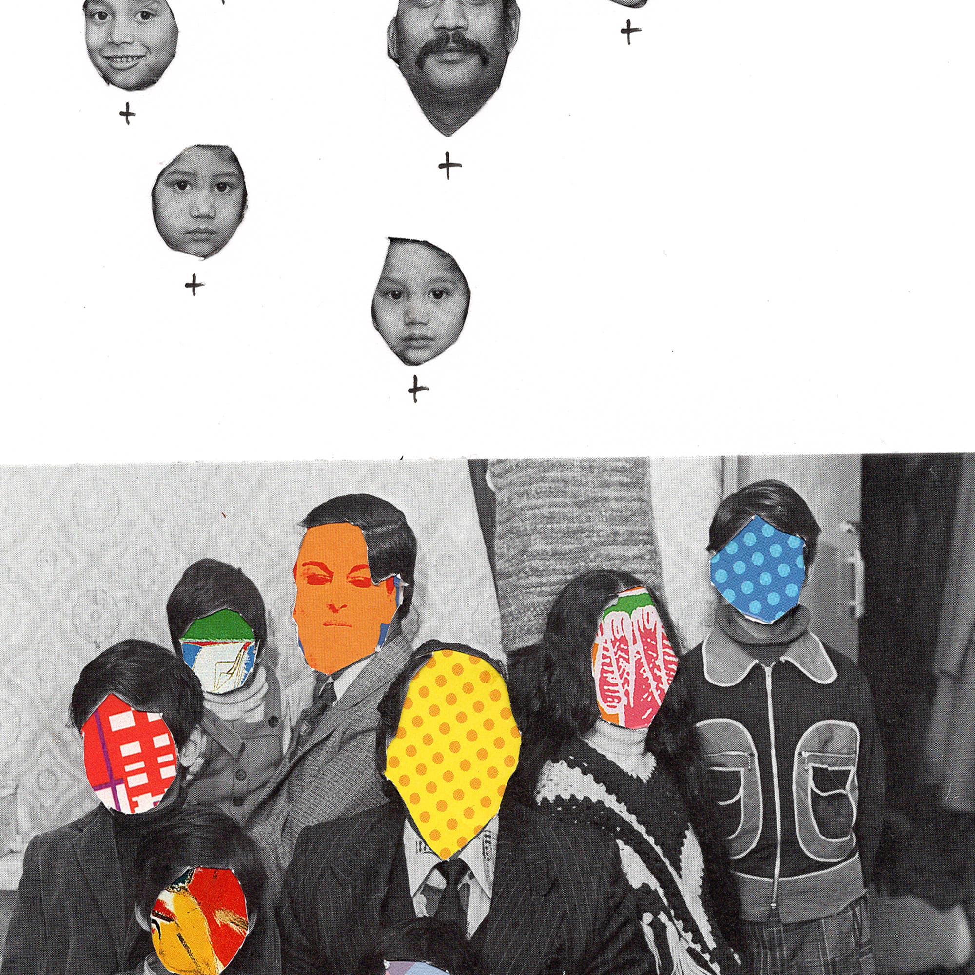 Keemo Gallery - Wholesale Art Print - Humanity Family History Art Print Wall Decor Collage B&W5