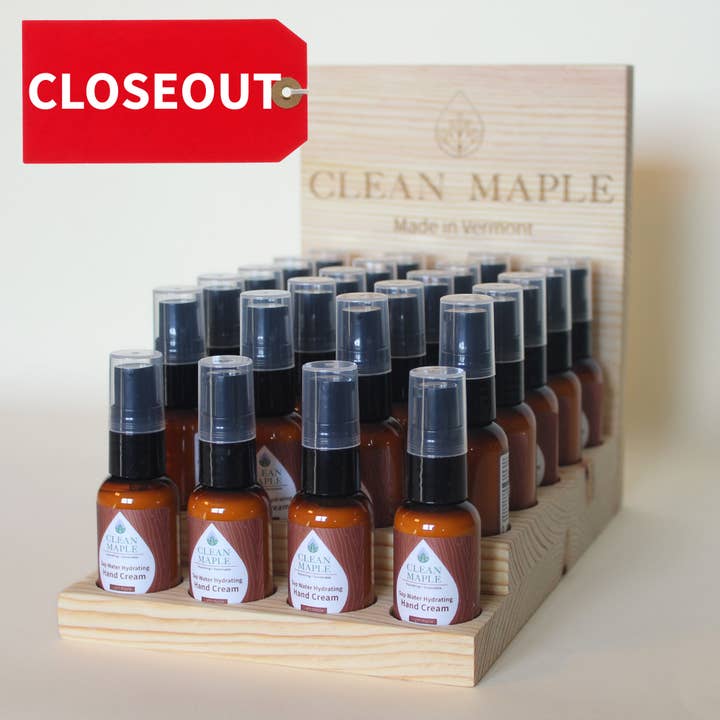 Natural Hand Cream Display | Cash Wrap Upsell for wholesale by Clean Maple