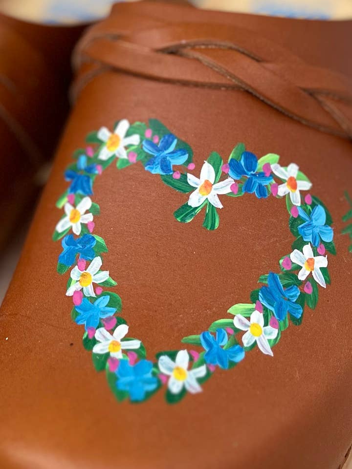 Tessa & Mimmi Clogs of Sweden - Wholesale Clogs - Women's - Suntanned Flower Heart Clogs2